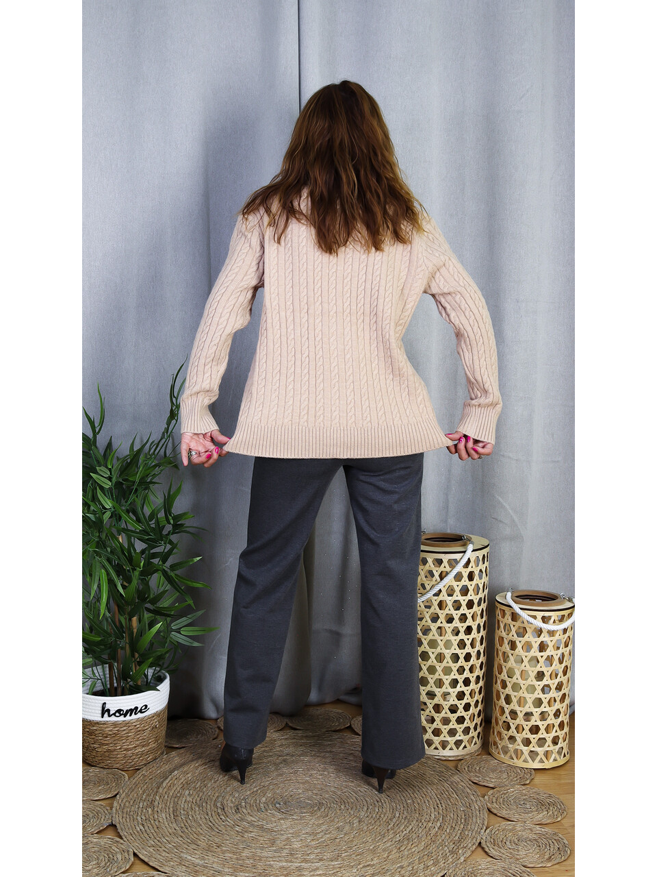Chaqueta Loli Punto de Ochios | Cárdigan de Botones y Cuello Pico - LoVi Moda