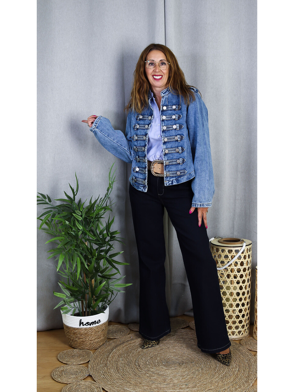 Chaqueta Vaquera | Chaqueta Denim de Estilo Militar - LoVi Moda