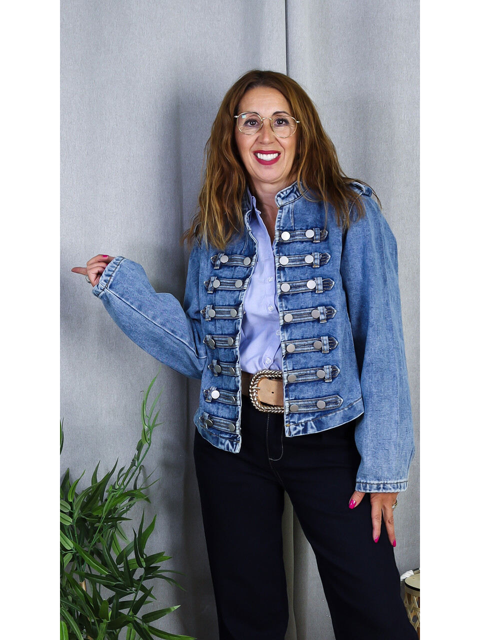 Chaqueta Vaquera | Chaqueta Denim de Estilo Militar - LoVi Moda