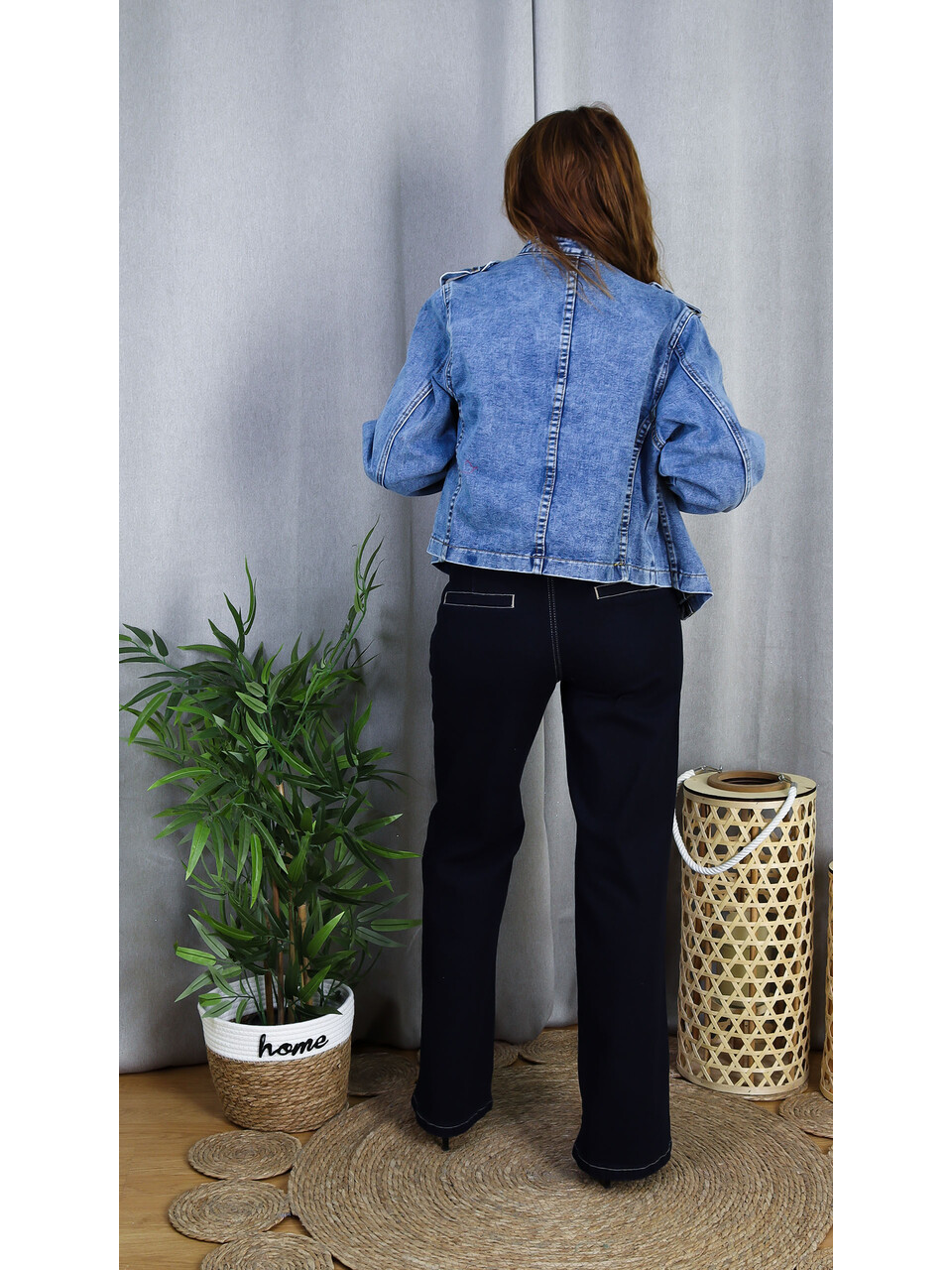 Chaqueta Vaquera | Chaqueta Denim de Estilo Militar - LoVi Moda