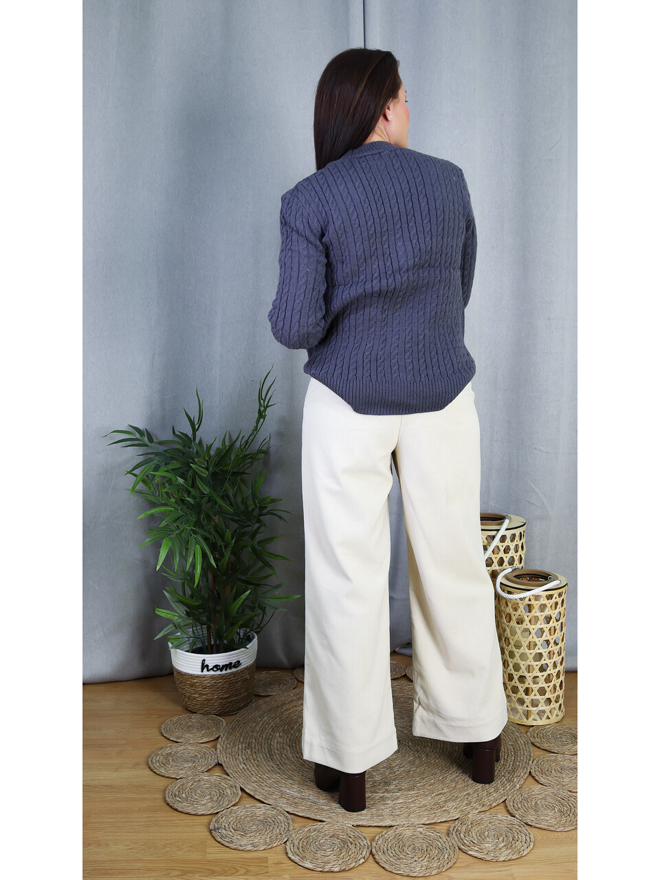 Pantalón Pana Ancho | Pantalón de Pana de Tiro Alto - LoVi Moda
