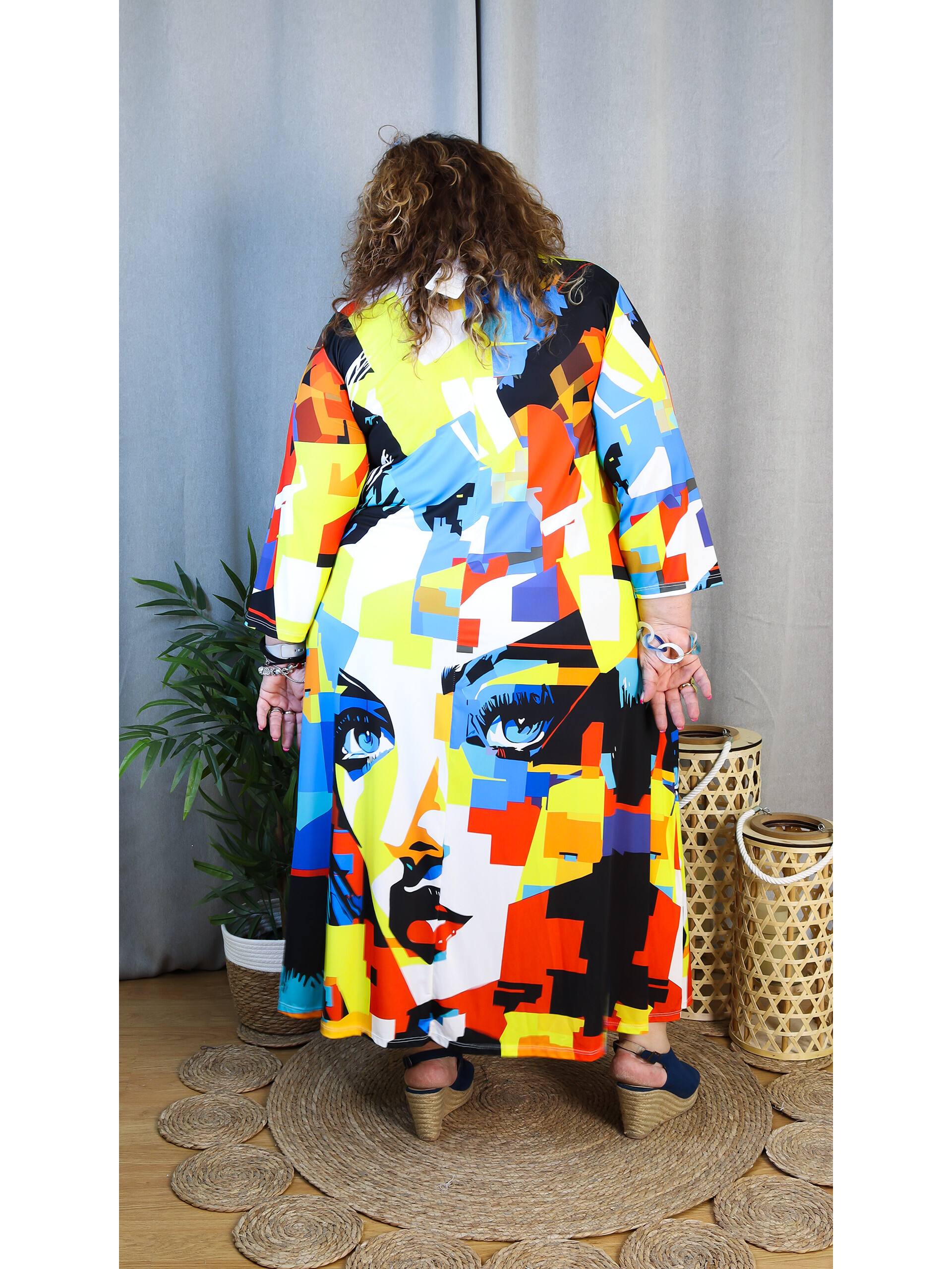 Vestido Dalí | Vestido Largo Estampado Abstracto - LoVi Moda