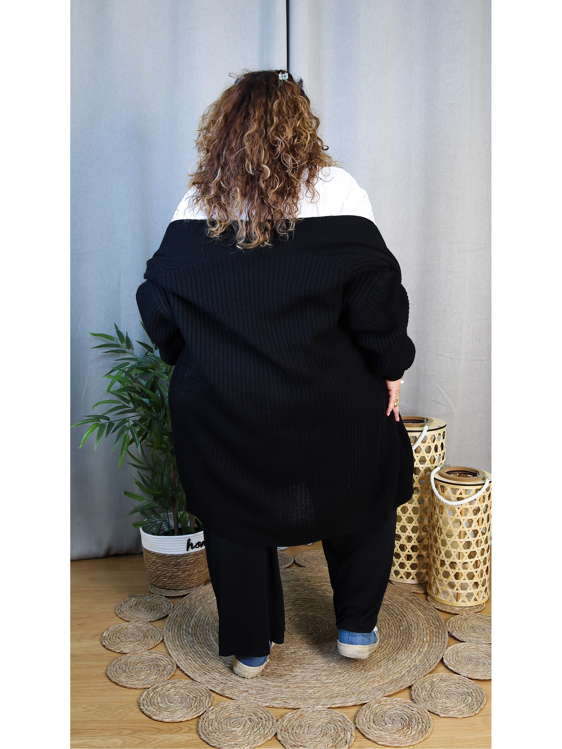 Pantalón Alina | Pantalón Ancho Elástico Negro - LoVi moda